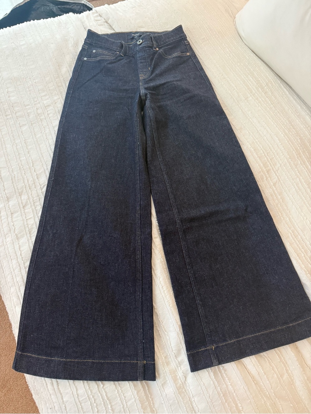 SPANX Dark Indigo Wide-Leg Jeans